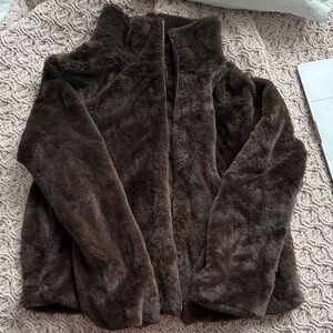 Brown Faux Fur Jacket